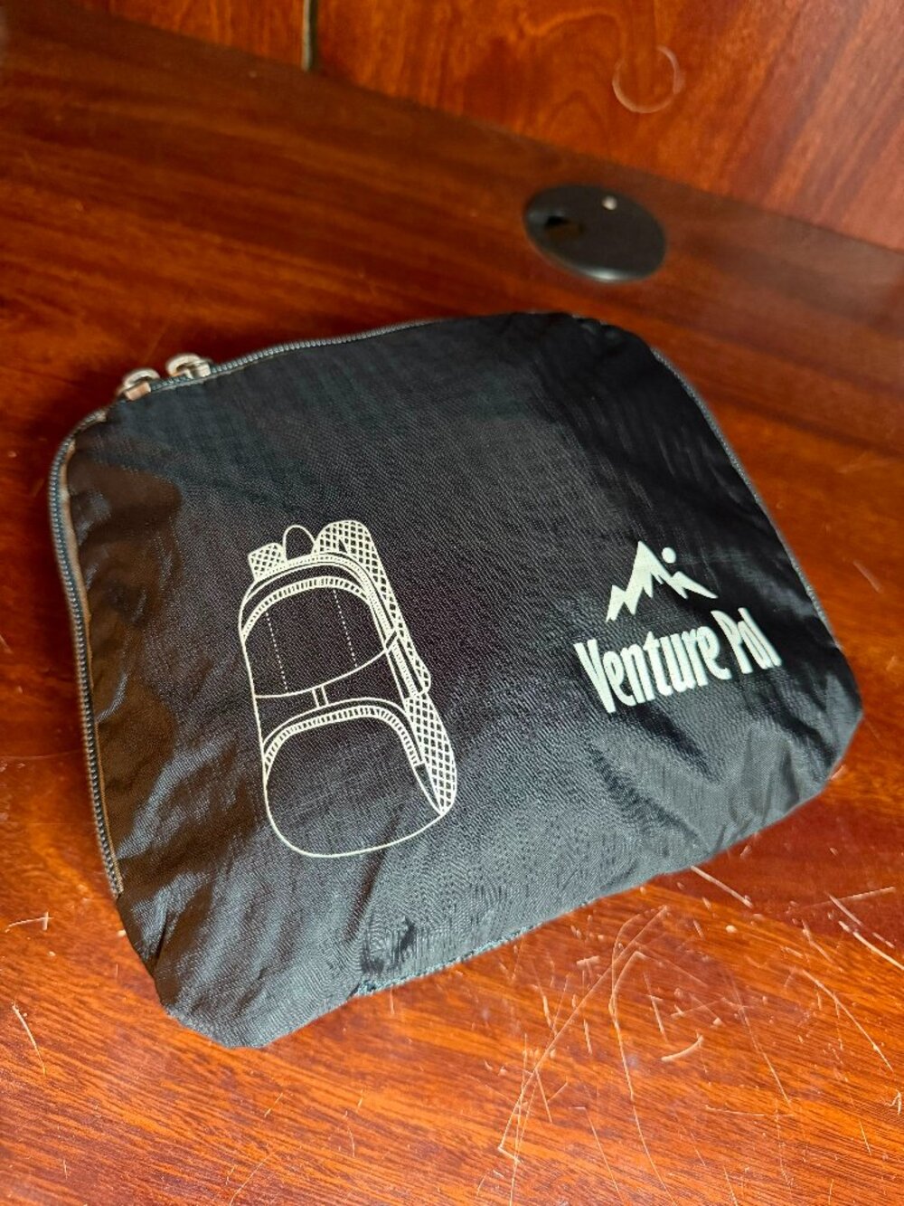 Venture Pal Foldable Packable Backpack - Black